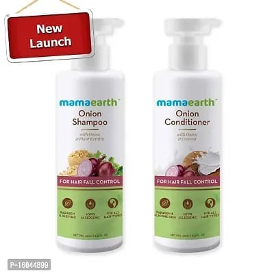 Mamaearth Onion Anti Hairfall Combo Shampoo And Conditioner